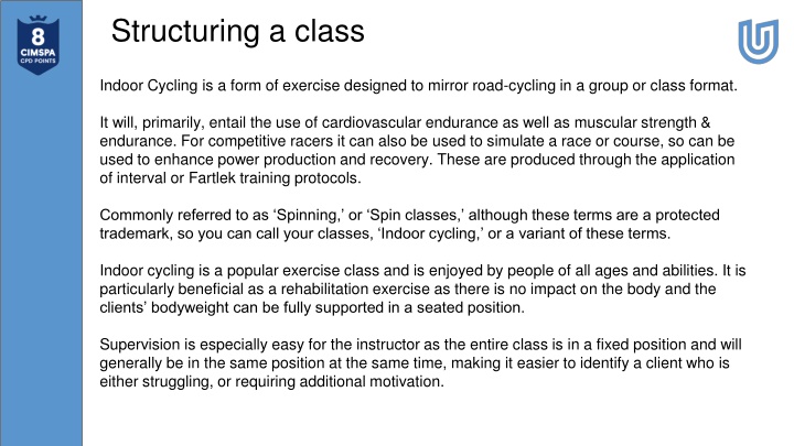 structuring a class n.w