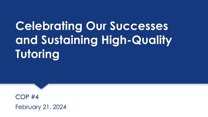 celebrating our successes and sustaining high n.w