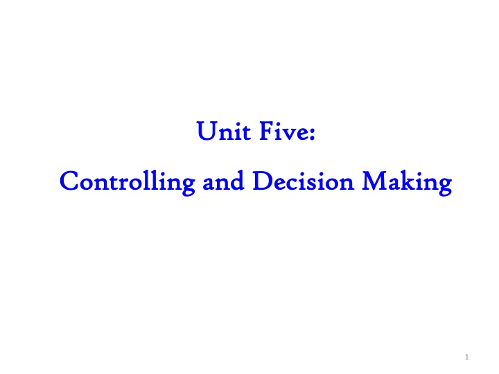 unit five unit five n.w