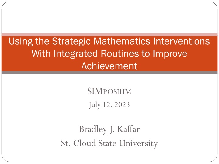 using the strategic mathematics interventions n.w