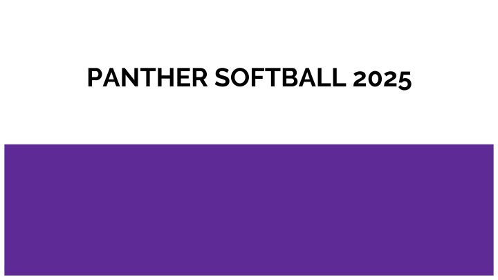 panther softball 2025 n.w