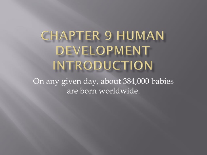 on any given day about 384 000 babies are born n.w