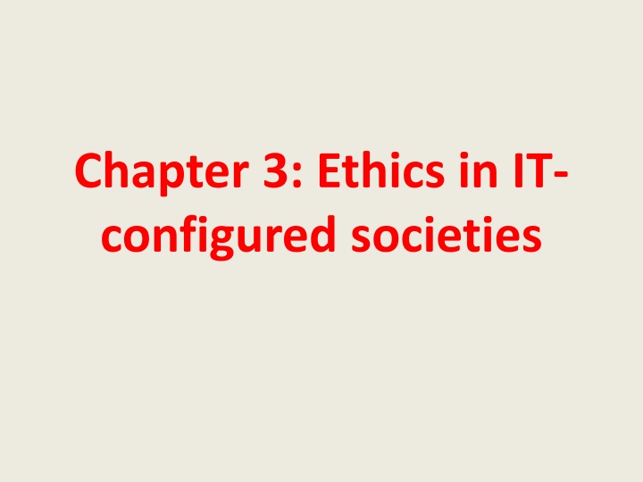 chapter 3 ethics in it configured societies n.w