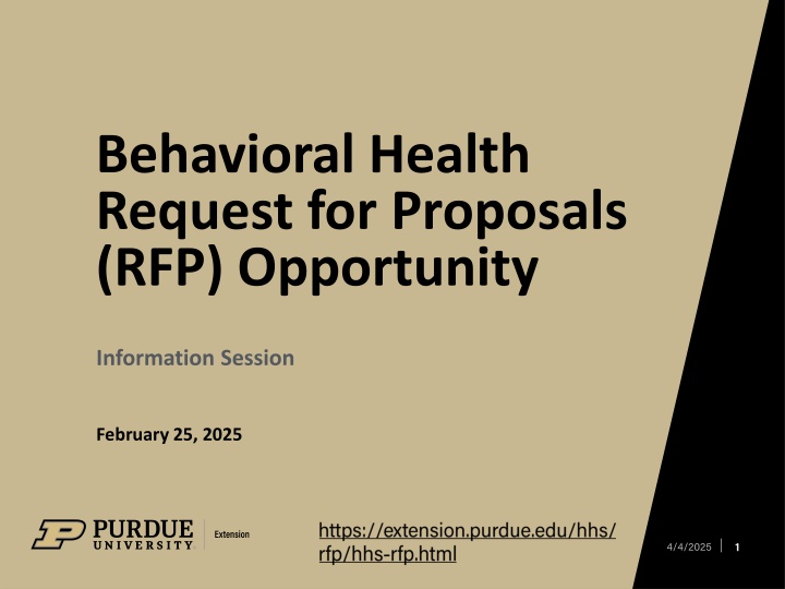 behavioral health request for proposals n.w