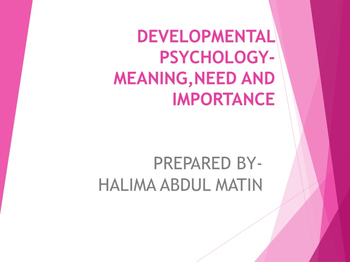 developmental psychology meaning need n.w