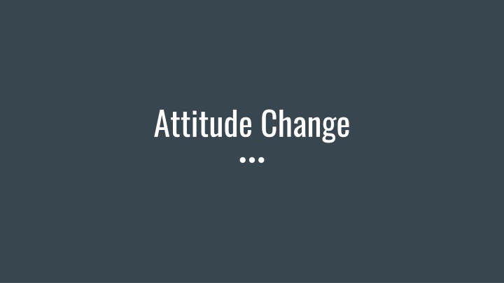 attitude change n.w