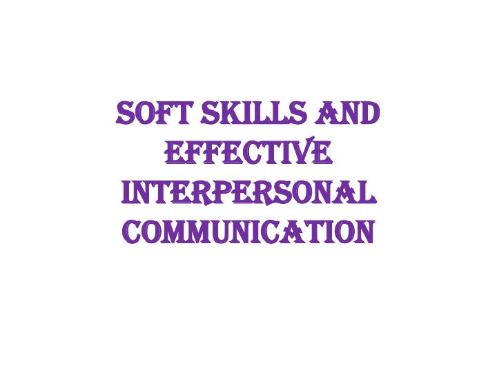 soft skills and soft skills and effective n.w