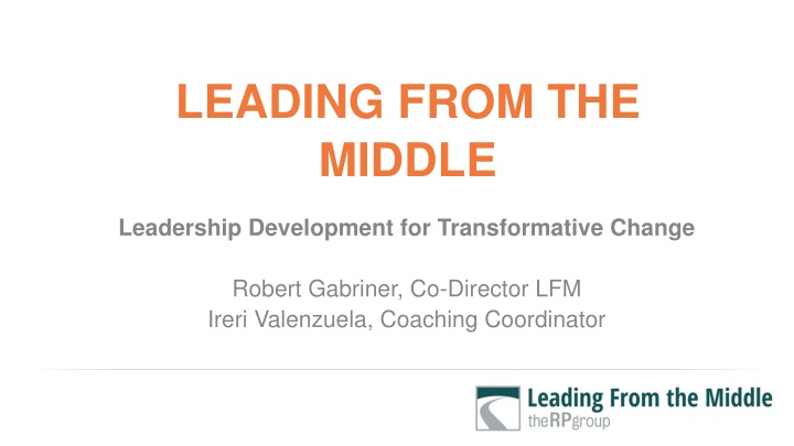 leading from the middle n.w