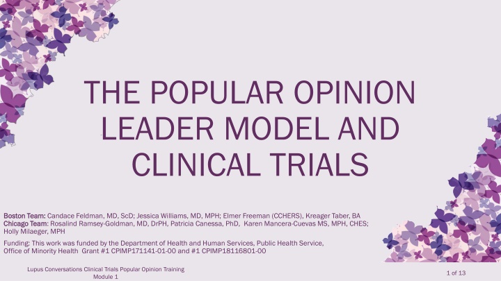 Lupus Clinical Trials Program and Disease Prevalence