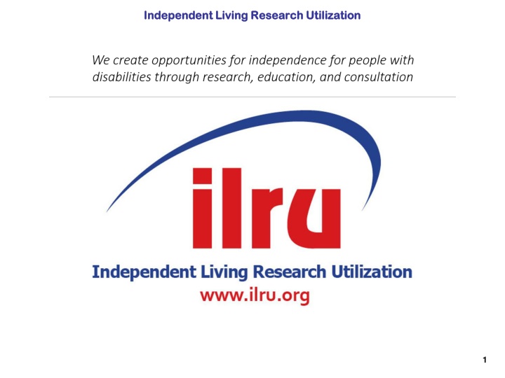 independent living research utilization n.w