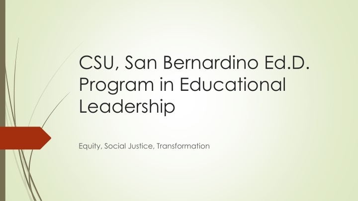 csu san bernardino ed d program in educational n.w