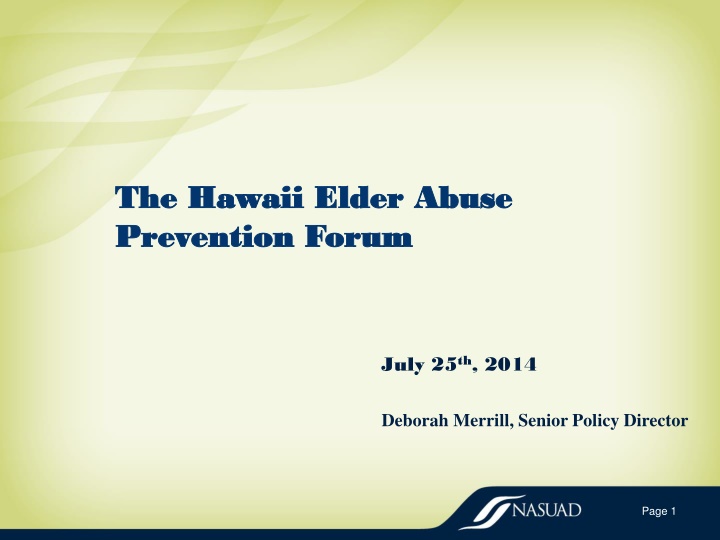 the hawaii elder abuse the hawaii elder abuse n.w