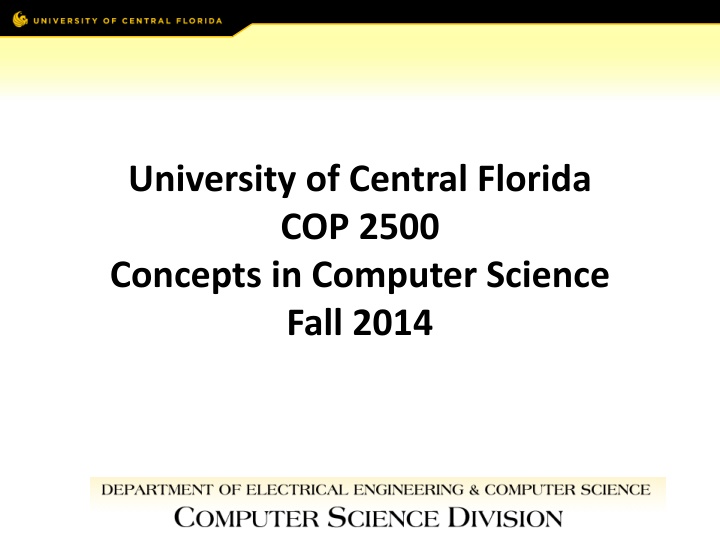 university of central florida cop 2500 concepts n.w