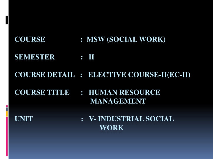 course msw social work n.w