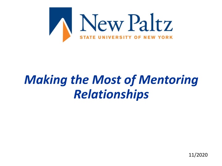 making the most of mentoring relationships n.w