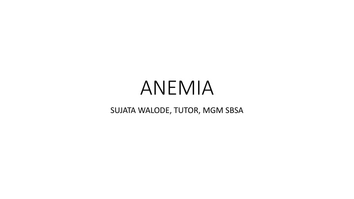 anemia n.w