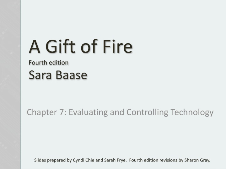 a gift of fire fourth edition sara baase n.w