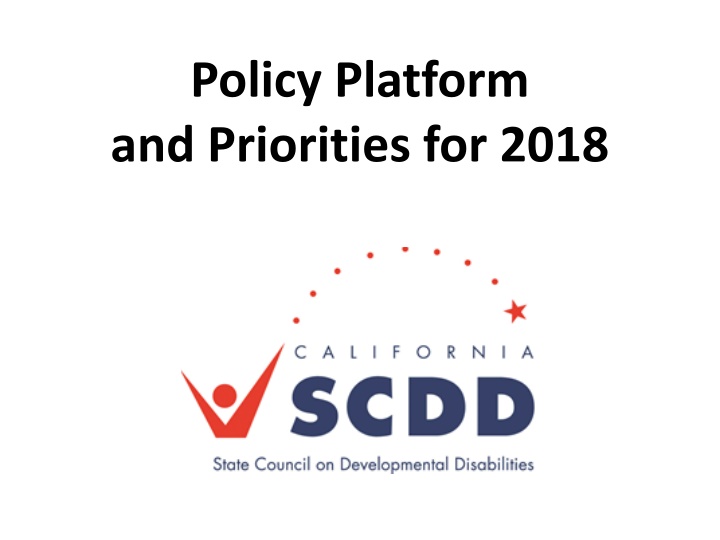 policy platform and priorities for 2018 n.w