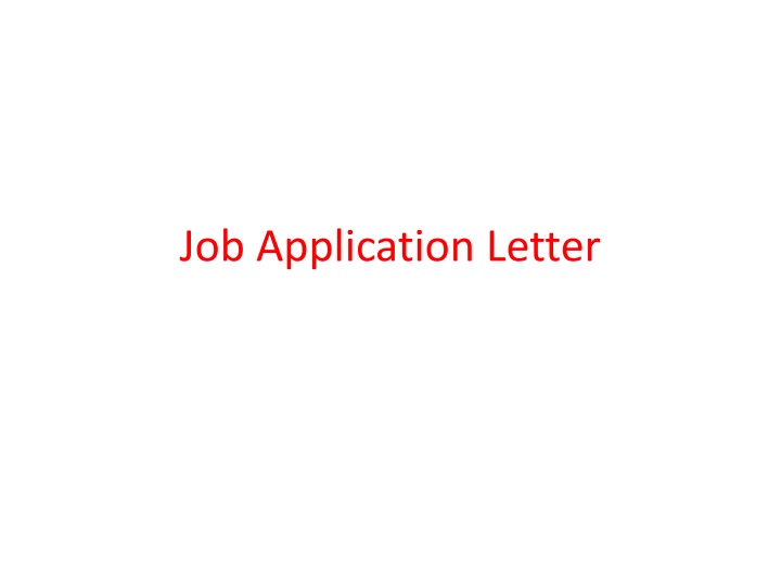 job application letter n.w