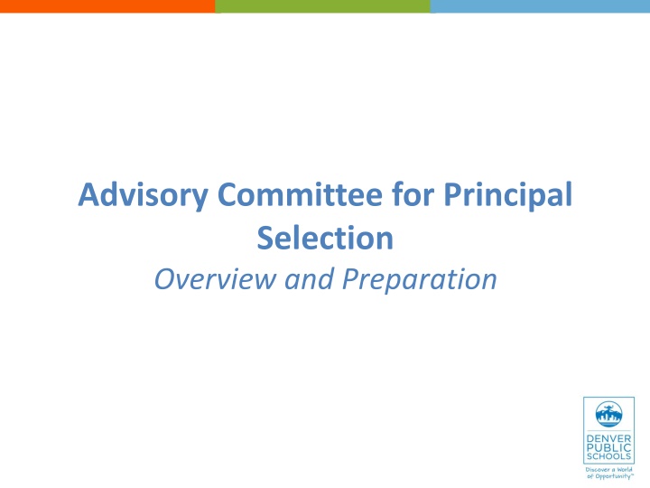 advisory committee for principal selection n.w