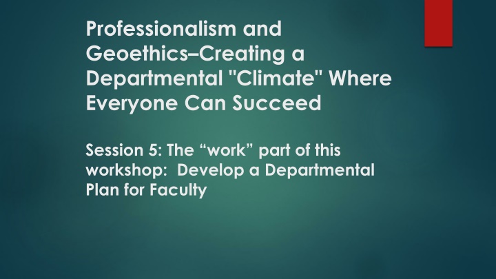 professionalism and geoethics creating n.w