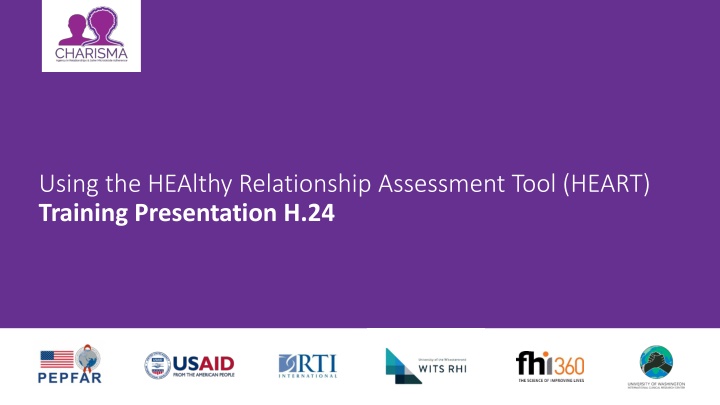 using the healthy relationship assessment tool n.w