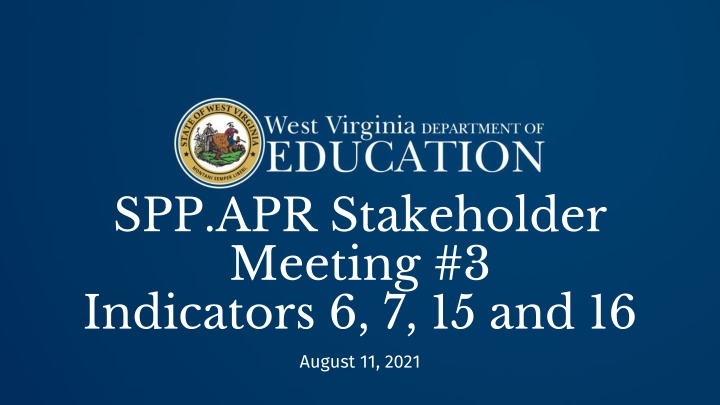 spp apr stakeholder meeting 3 indicators n.w