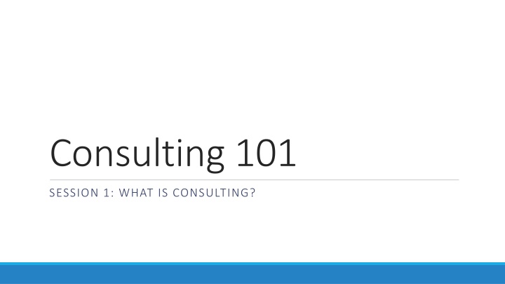 consulting 101 n.w