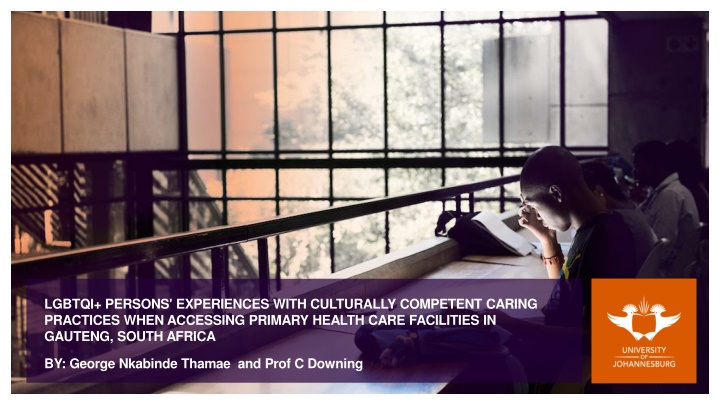Culturally Competent Healthcare for LGBTQI+ Individuals in Gauteng