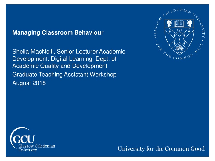 managing classroom behaviour n.w