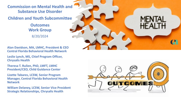 Behavioral Health Outcome Measures for Children and Youth