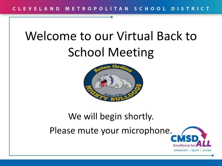 welcome to our virtual back to school meeting n.w