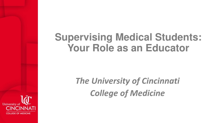 supervising medical students your role n.w