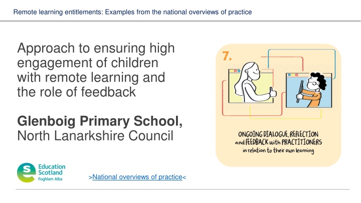 remote learning entitlements examples from n.w