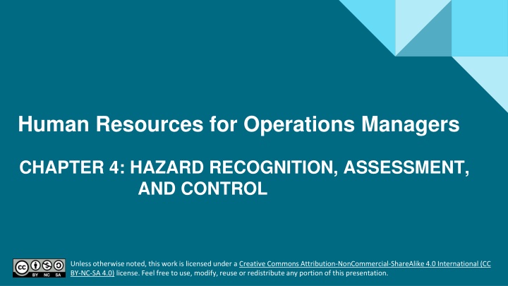human resources for operations managers n.w