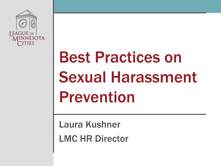 best practices on sexual harassment prevention n.w