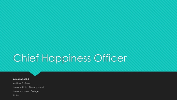 chief happiness officer n.w