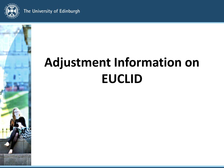 adjustment information on euclid n.w