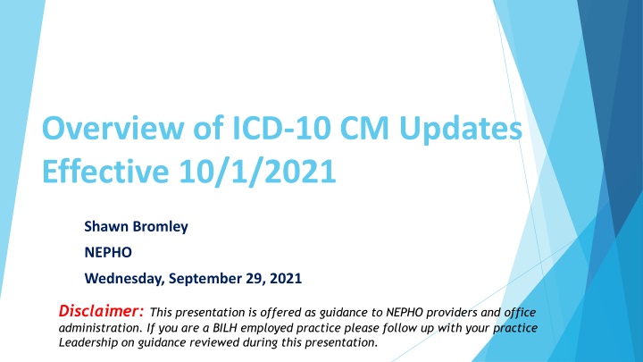 overview of icd 10 cm updates effective 10 1 2021 n.w