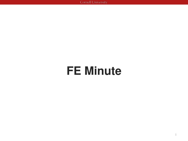fe minute n.w