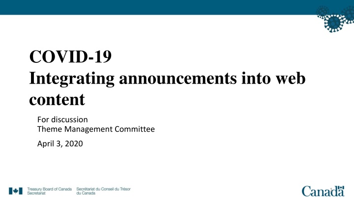 covid 19 integrating announcements into n.w