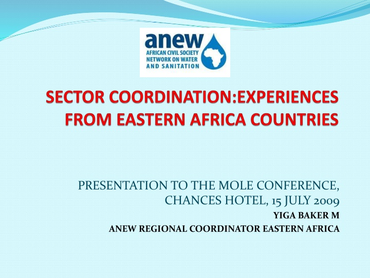 Enhancing Civil Society's Role in Water Sector Coordination