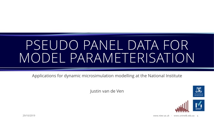 pseudo panel data for model parameterisation n.w