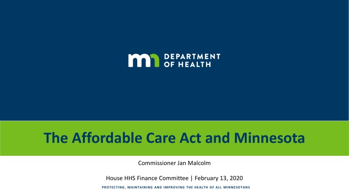 the affordable care act and minnesota n.w