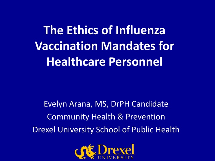 the ethics of influenza vaccination mandates n.w