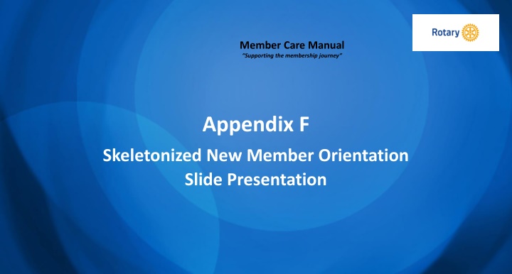 member care manual supporting the membership n.w