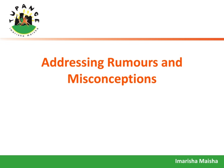 addressing rumours and misconceptions n.w