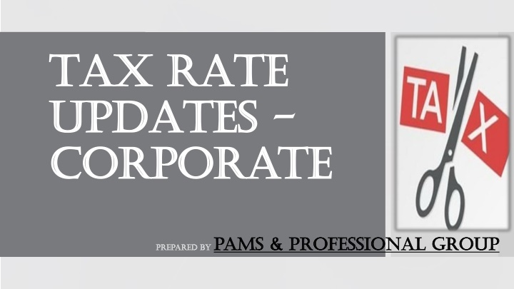 tax rate tax rate updates updates corporate n.w
