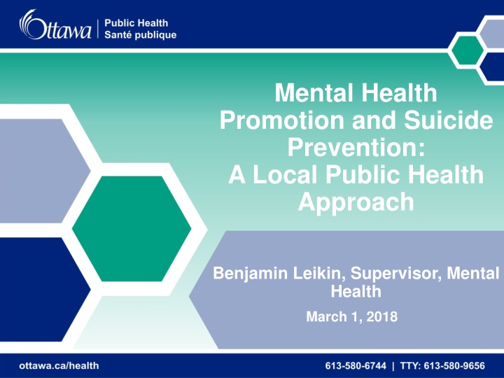 mental health promotion and suicide prevention n.w