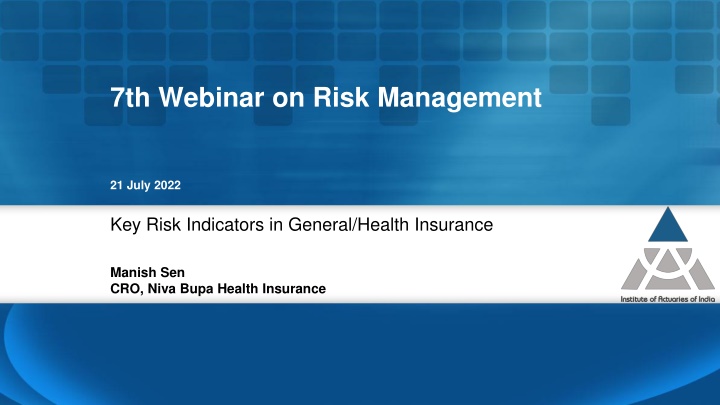 7th webinar on risk management n.w